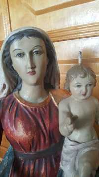 Duża figura rzezba Matka Boza Krolowa z Dzieciatkiem
