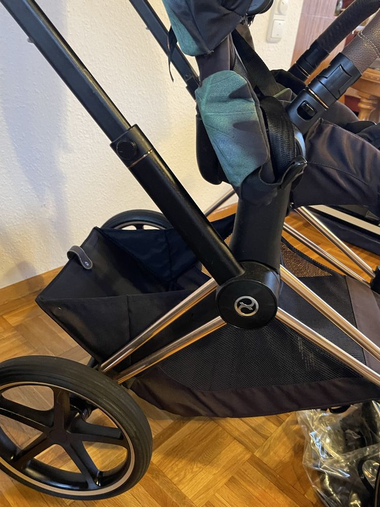 Cybex Priam Rose Gold з коричневою ручкою
