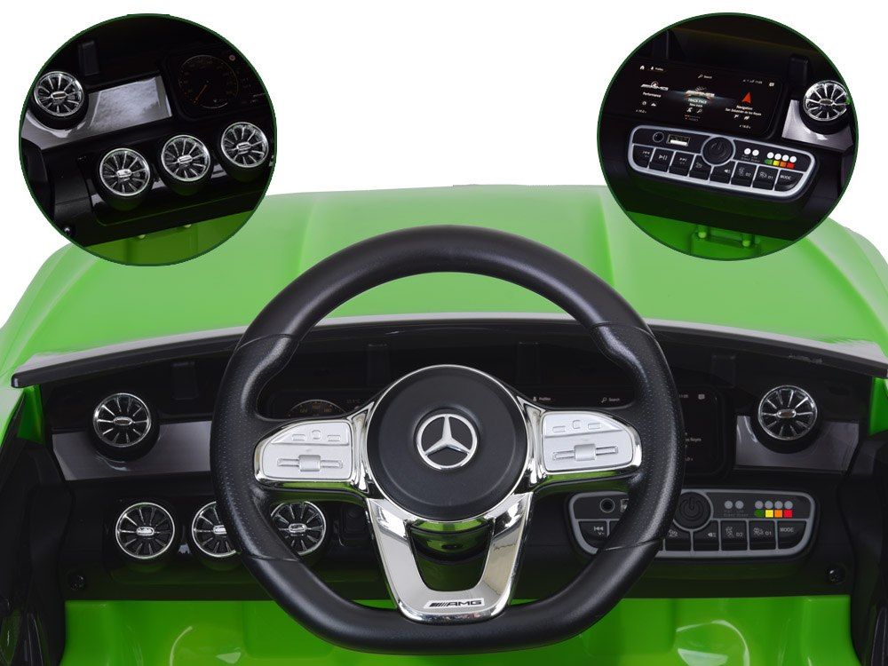 Auto na akumulator Mercedes AMG CLA 45s dla dziecka efekt bujania