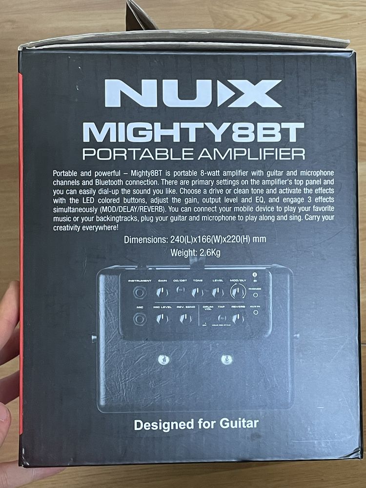 Wzmacniacz gitarowy NUX MIGHT 8BT, Bluetooth, Aplikacja mobilna