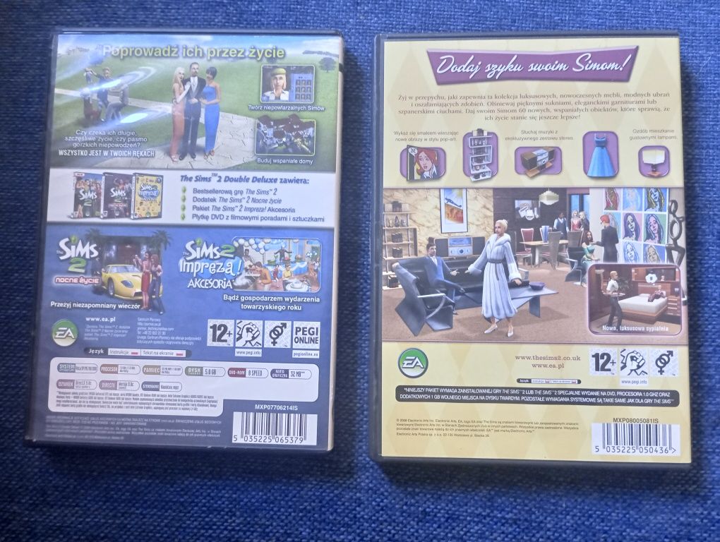 The Sims 2 Double Deluxe + Akcesoria szyk i elegancja PC
