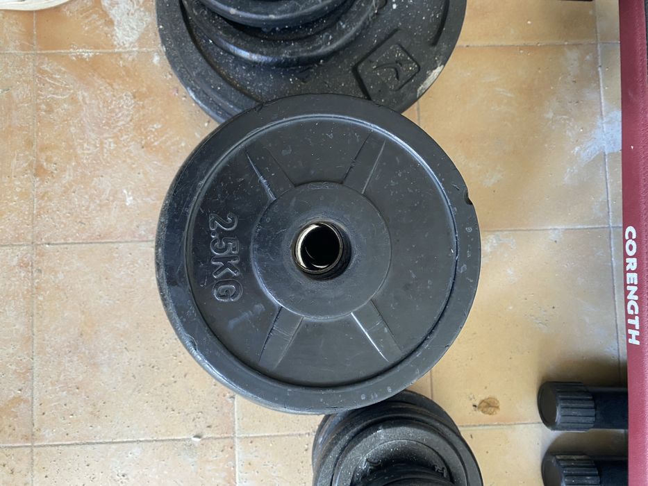 Disco rodela 2,5kg revestido borracha