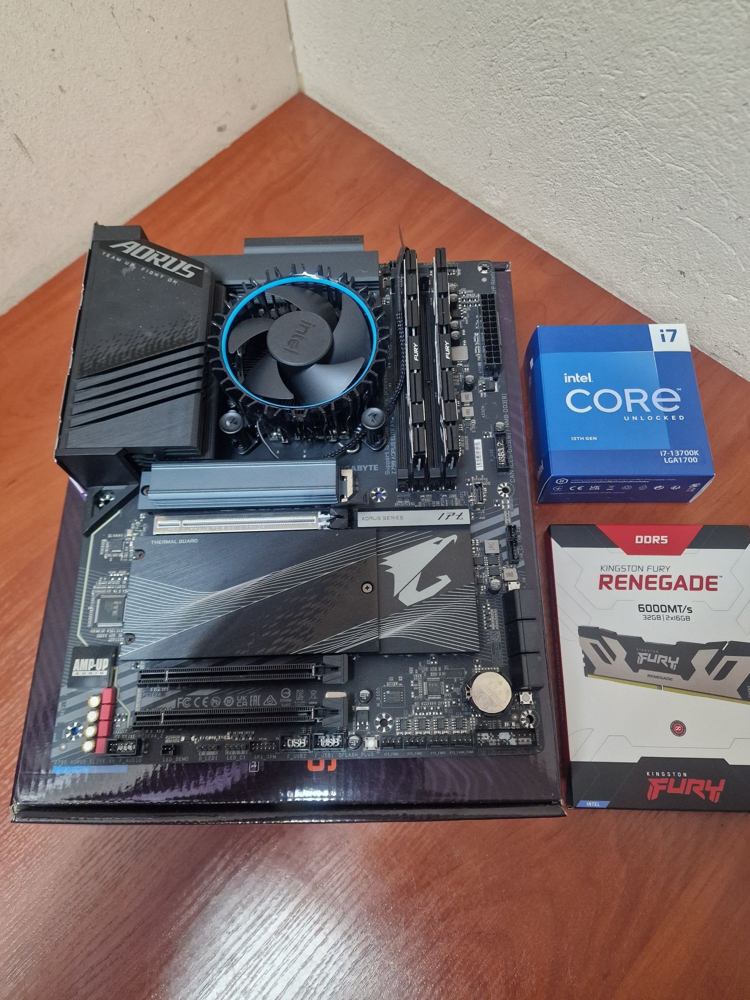 Uzywany zestaw Intel core i7-13700k + Z790 AORUS ELITE AX + 32GB DDR5