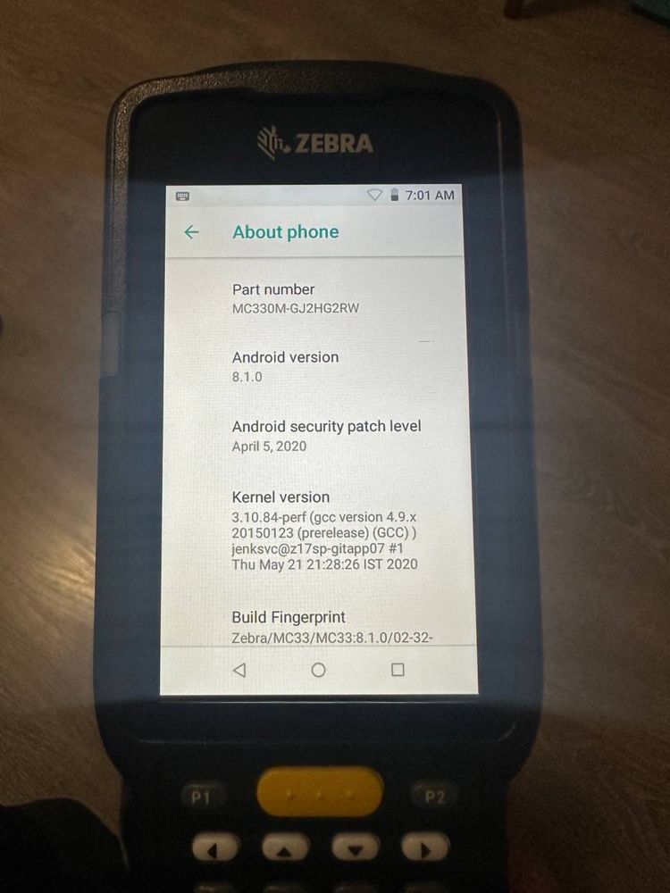 Термінал збору даних Zebra MC33