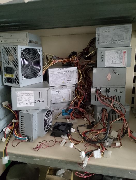 Недорого блоки питания, кулеры, радиаторы.