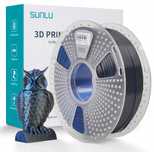 Filament Silk PLA+ Sunlu 1,75 mm 1000 g dual czarno niebieski blue bal