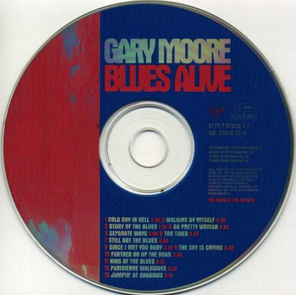 Gary Moore ‎– Blues Alive CD