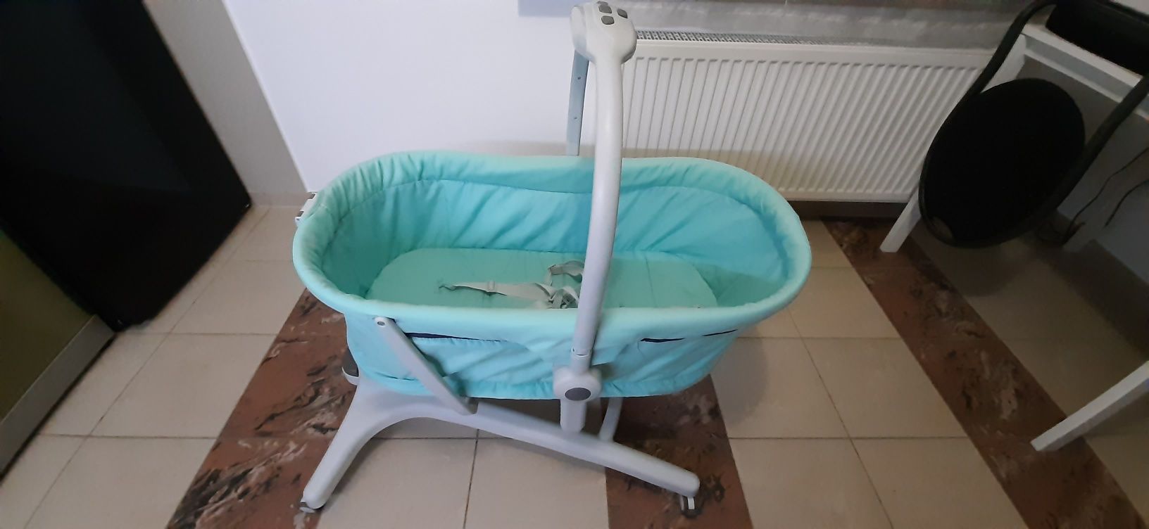 Chicco  hug 4w1 łóżeczko leżaczek fotelik baby blue idealny chico