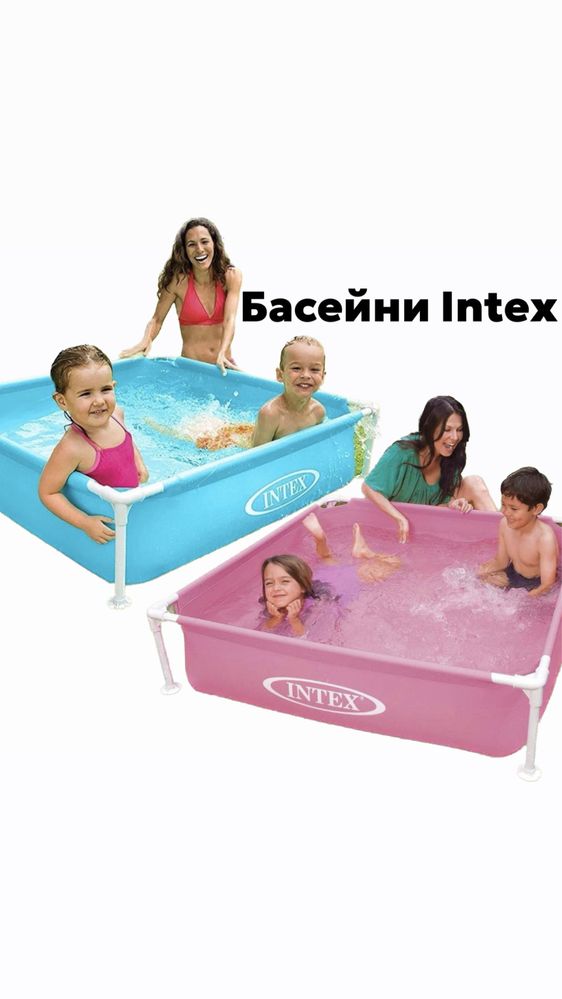 Каркасный Басейн бассейн Intex Интекс детский взрослый надувной круг