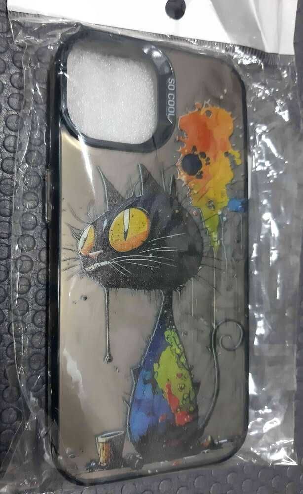 Противоударный чехол для Apple iPhone 15 so cool print / Cat