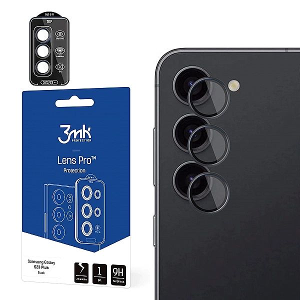 Osłona aparatu 3mk Lens Protection Pro na Samsung Galaxy S24 - czarna