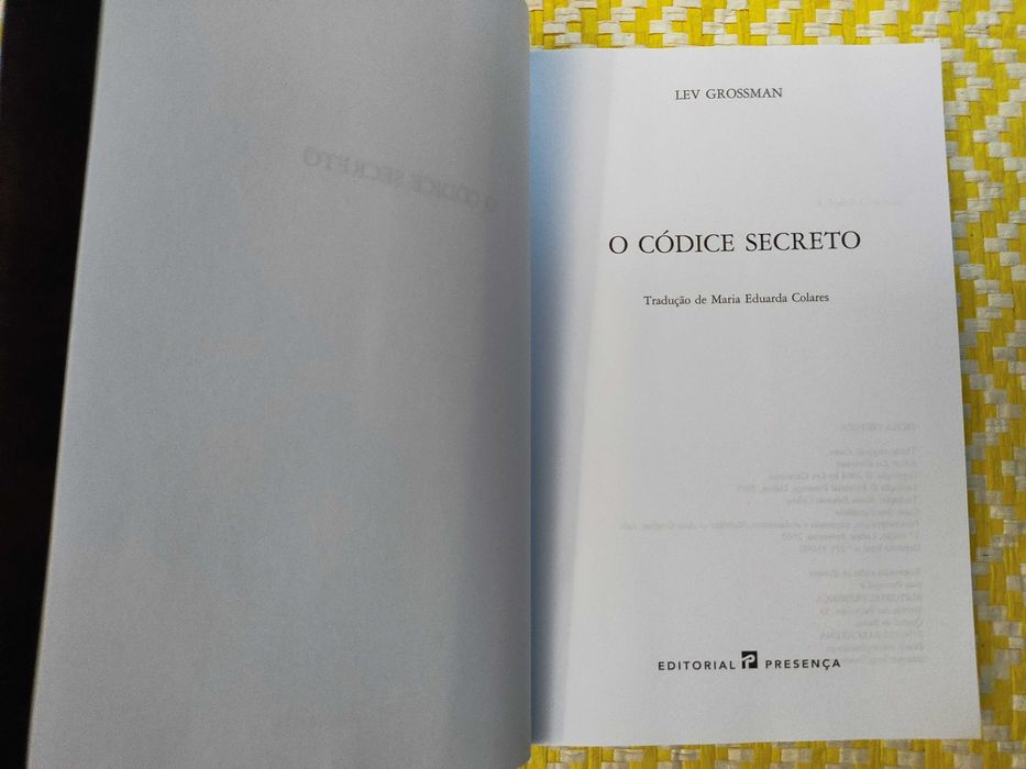 O CÓDICE SECRETO
de Lev Grossman