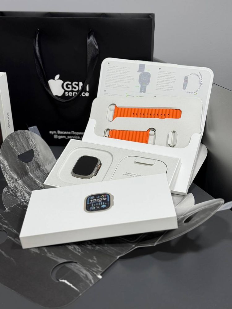 Apple Watch Ultra 2 | 49mm Titanium Orange Ocean Band