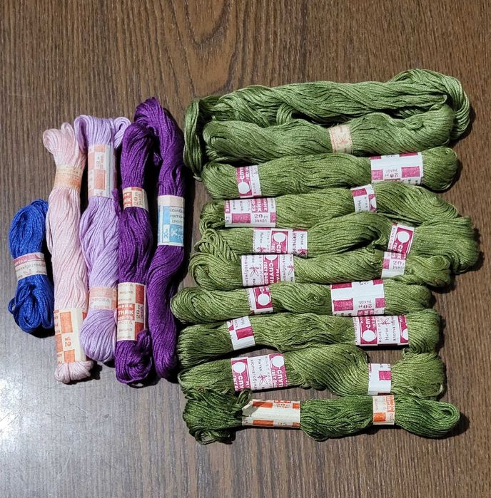 Високоякісні нитки «МУЛІНЕ» по 20м. радянських часів. К-т Кірова