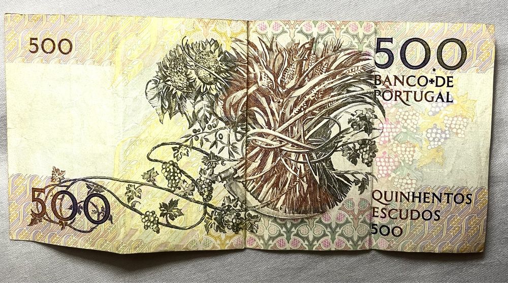 Nota de 500 escudos “1994” Mouzinho da Silveira
