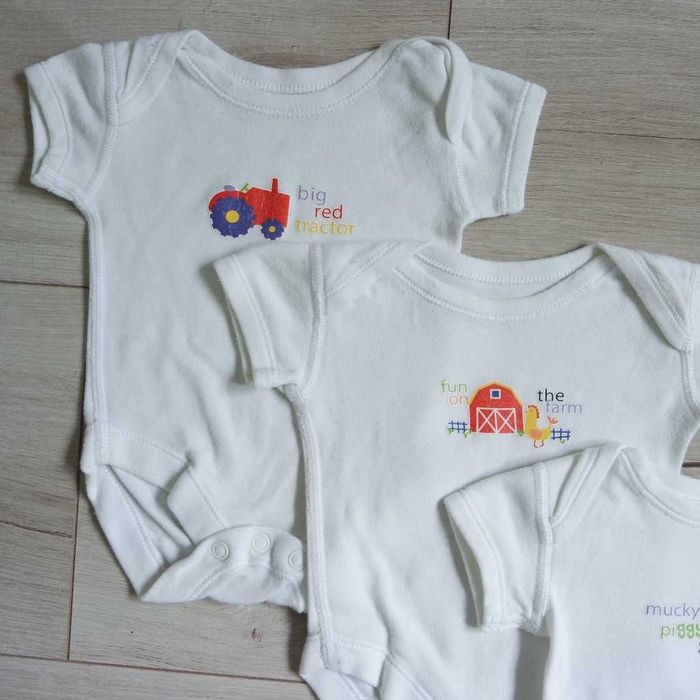 3pack body farma białe Marks&Spencer 1msc 56