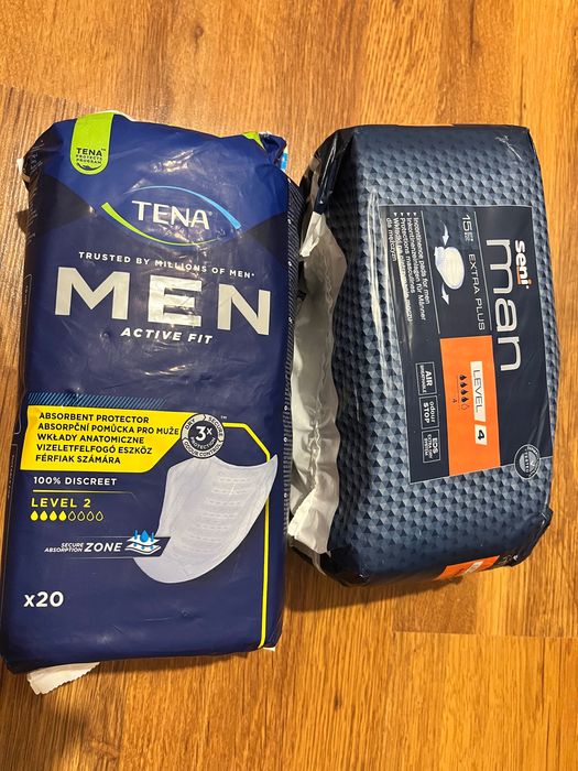 Wkładki anatomiczne męskie na nietrzymanie moczu