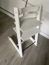 Stokke Tripp Trapp białe krzesło krzesełko do karmienia