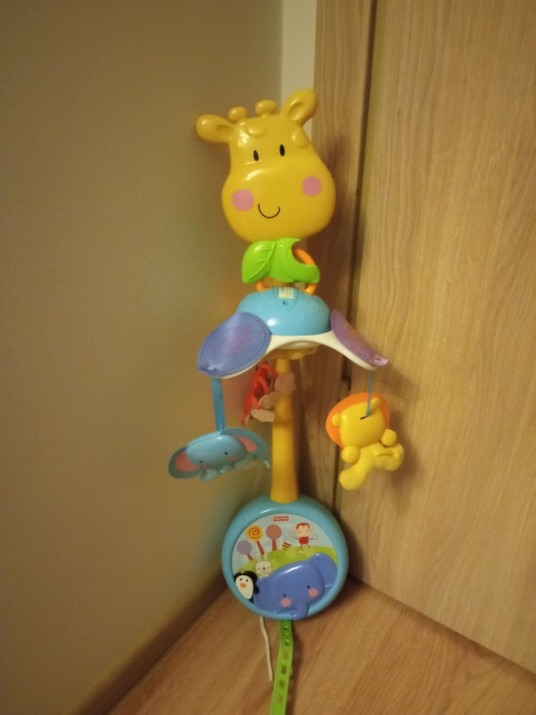 Fisher Price przenośna karuzela z pozytywką żyrafa