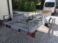 Przyczepa laweta platforma 6.2m x 1.4m oś Knot  2 x 1350kg