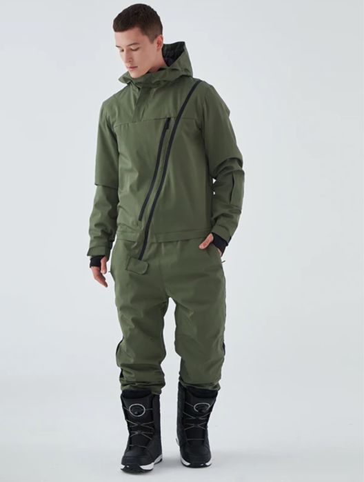 Лижний дизайнерський костюм з мембраною колір оливи розмір L-XL