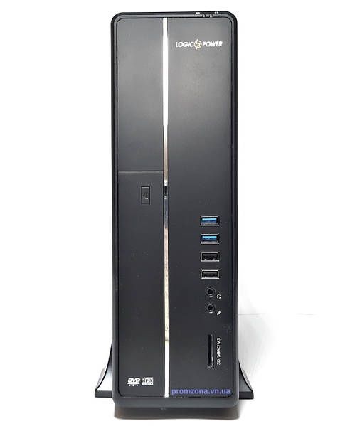 Комп'ютерний корпус LogicPower S602 Slim, 400 Вт, 4хUSB