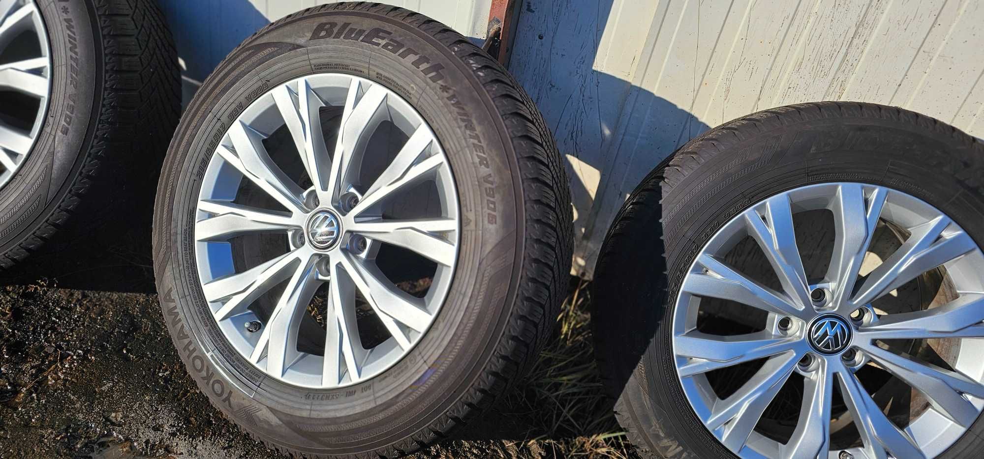 Koła Felgi VW TIGUAN 5x112  NOWE OPONY ZIMOWE 2022r 7MM 215/65 R17