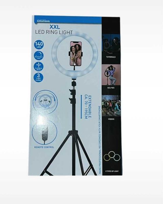 Profesjonalna lampa pierścieniowa Led xxl Grundig  idealne oświetlenie