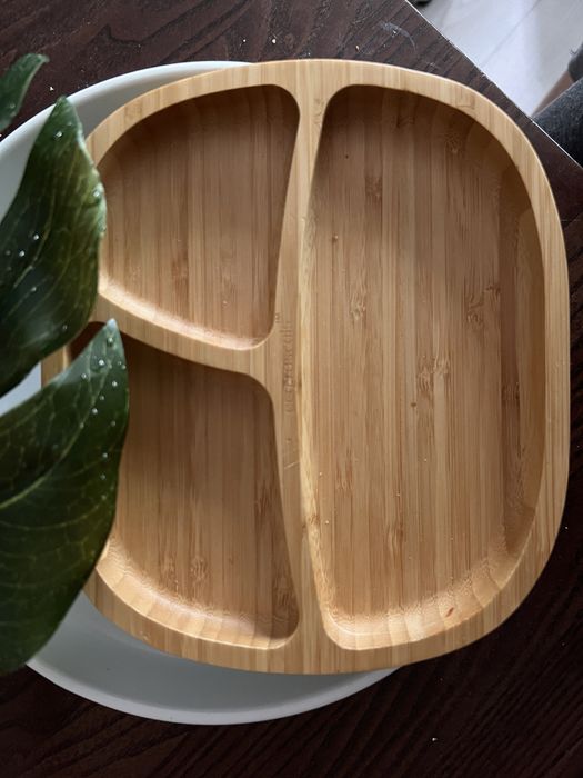 Talerz Ecorascals bambusowy z przyssawka rozszerzanie due