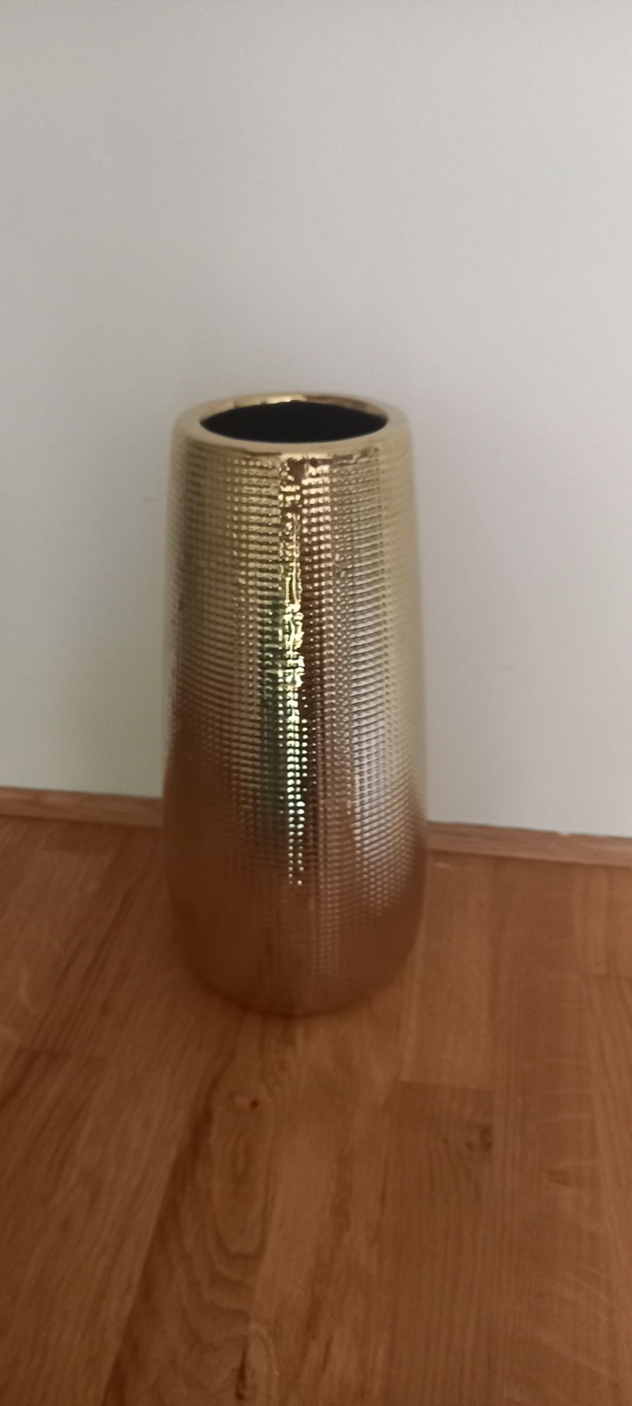 Wazon ceramiczny złoty nowy