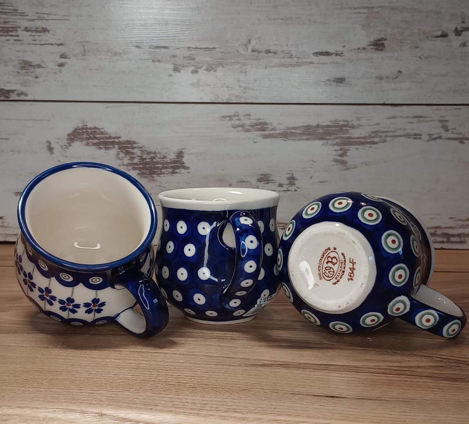 Kubek ceramiczny trójpak 230ml ceramika Bolesławiec Z.C.B.