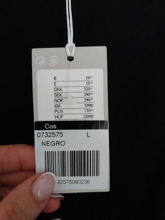 Top preto COS Tamanho L | Novo com etiqueta