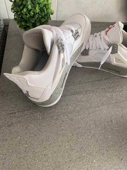 Buty koszykówki Jordan_4_Retro_white_Oreo_ Rozmiar 38