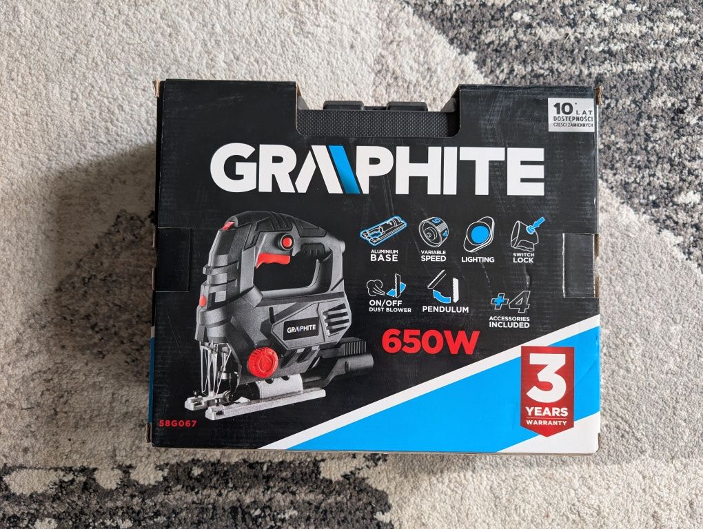 Wyrzynarka Graphite 58G067 650W