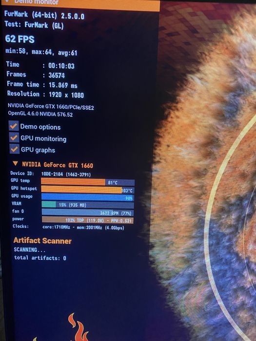 Відеокарта MSI gaming 1660 стан 10/10