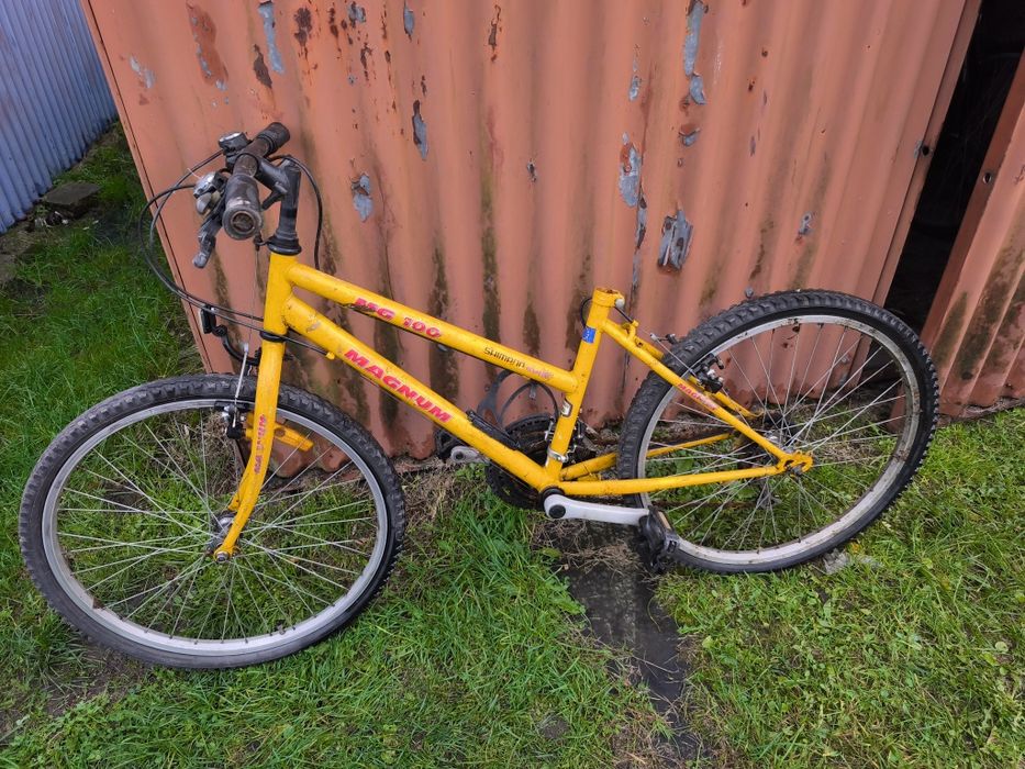 Rower Magnum MG100 klamkomanetki żółty dla majsterkowicza dirt BMX Krk