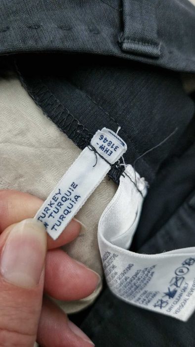 Czarne spodnie proste szerokie nogawki Tommy Hilfiger 38/M bawełna