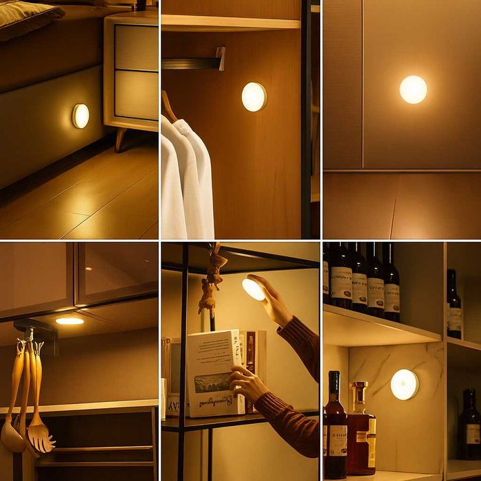 Світильник-нічник GYD-1 5000K з датчиком руху на магніті акумуляторний