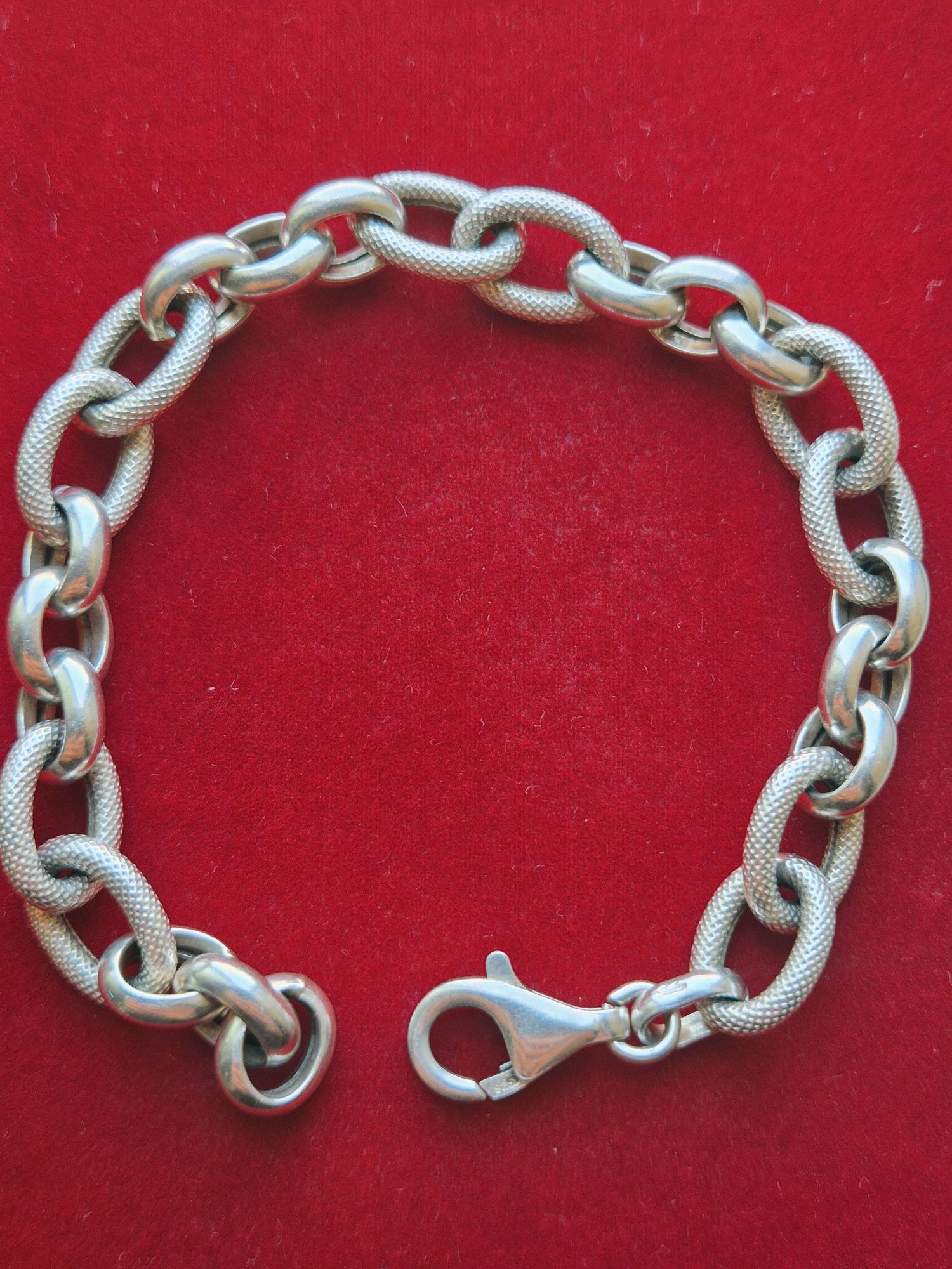 Pulseira em prata com 19 cm