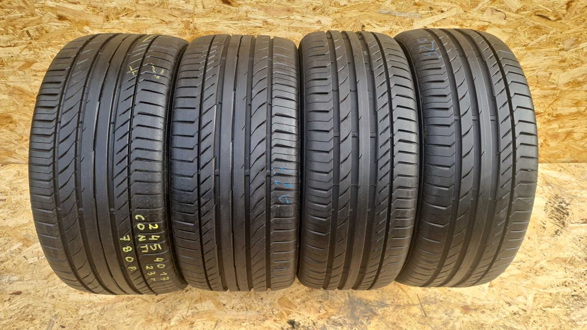 225/45R17 245/40R17 Continental ! Opony letnie ! IDEALNY STAN MONTAŻ