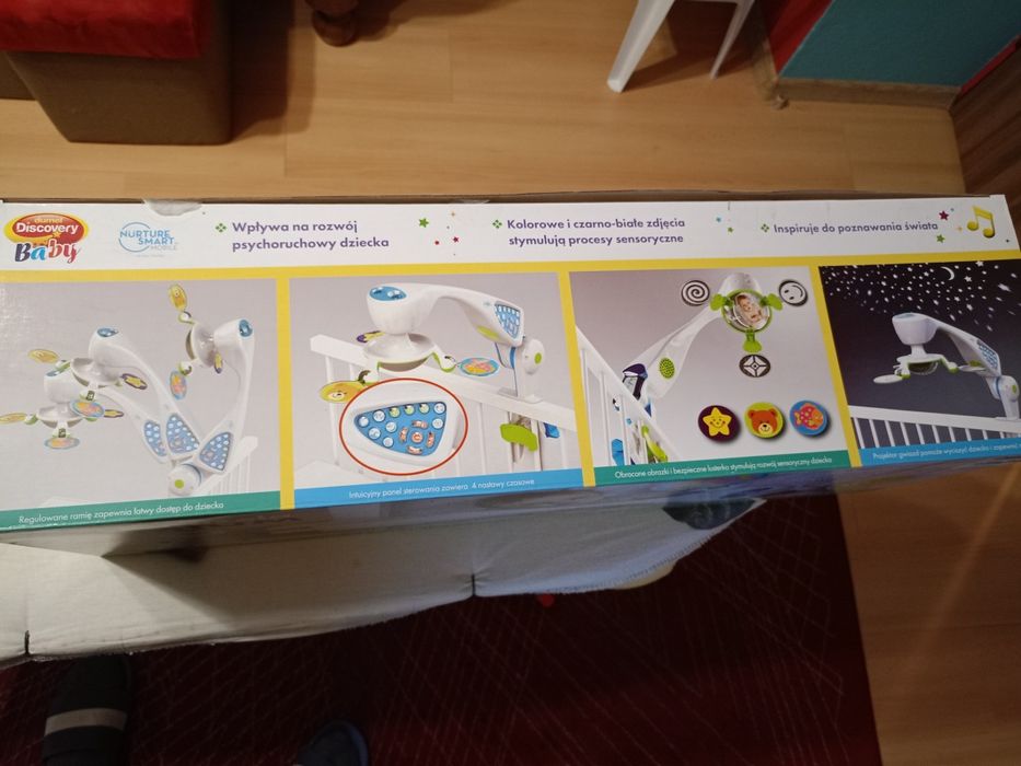 Multi karuzela na łóżeczko dumel pozytywka projektor lusterko dźwięki