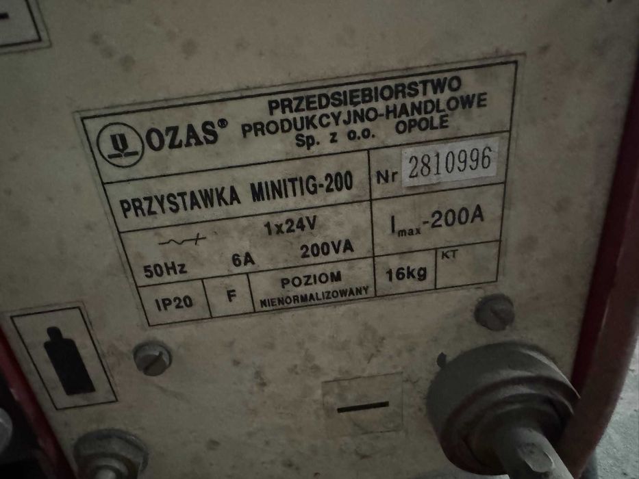 Prostownik spawalniczy OZAS OPOLE typ PSP 350 + MiniTig200 przystawka