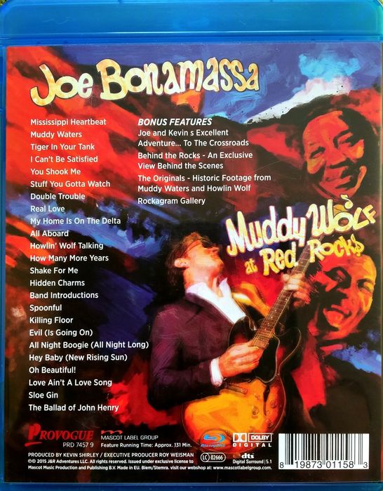 Joe Bonamassa "Muddy Wolf At Red Rocks" Blu ray