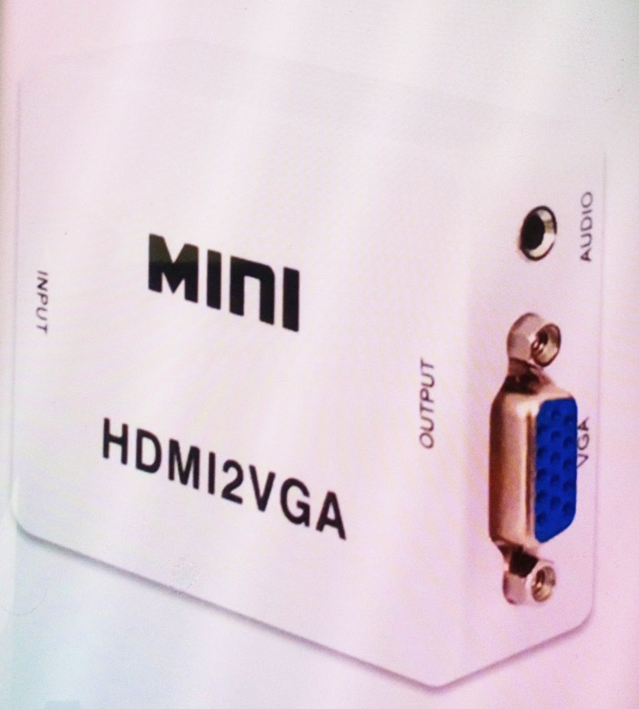 Conversor de HDMI para VGA (mini HDMI2VGA) - novo