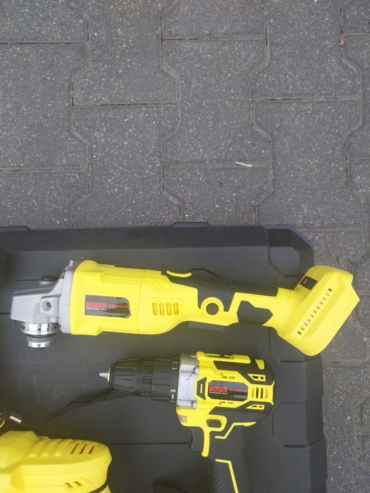 Zestaw Narzędzi Na Akumulator 36V Szlifierka Wkrętarka Klucz Młotowier