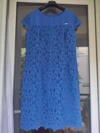 Sukienka koronkowa chabrowa rozmiar 42-44