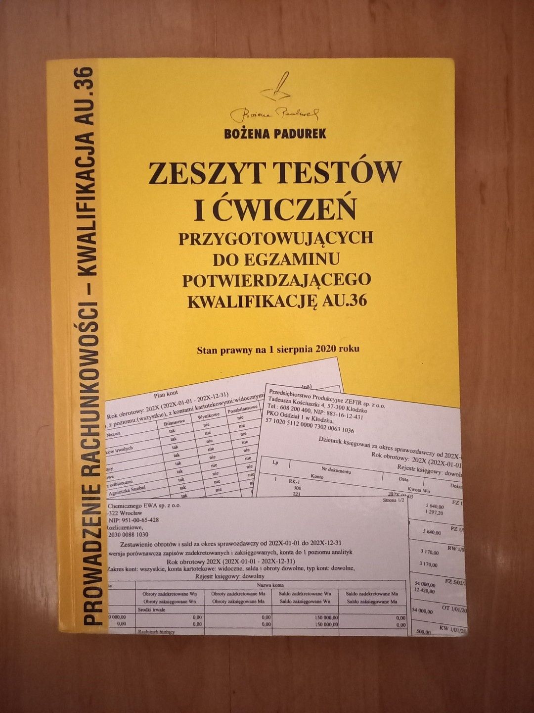 Zeszyt testów i ćwiczeń Ekonomia kwalifikacja AU. 36