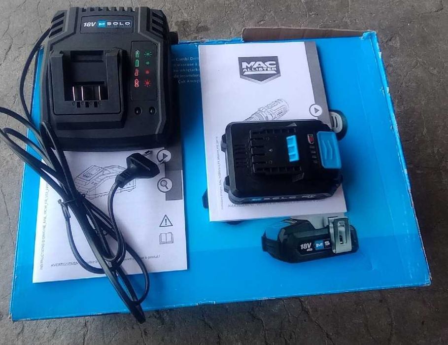 Nowy zestaw Akumulator + ładowarka Macallister Solo 2,0ah