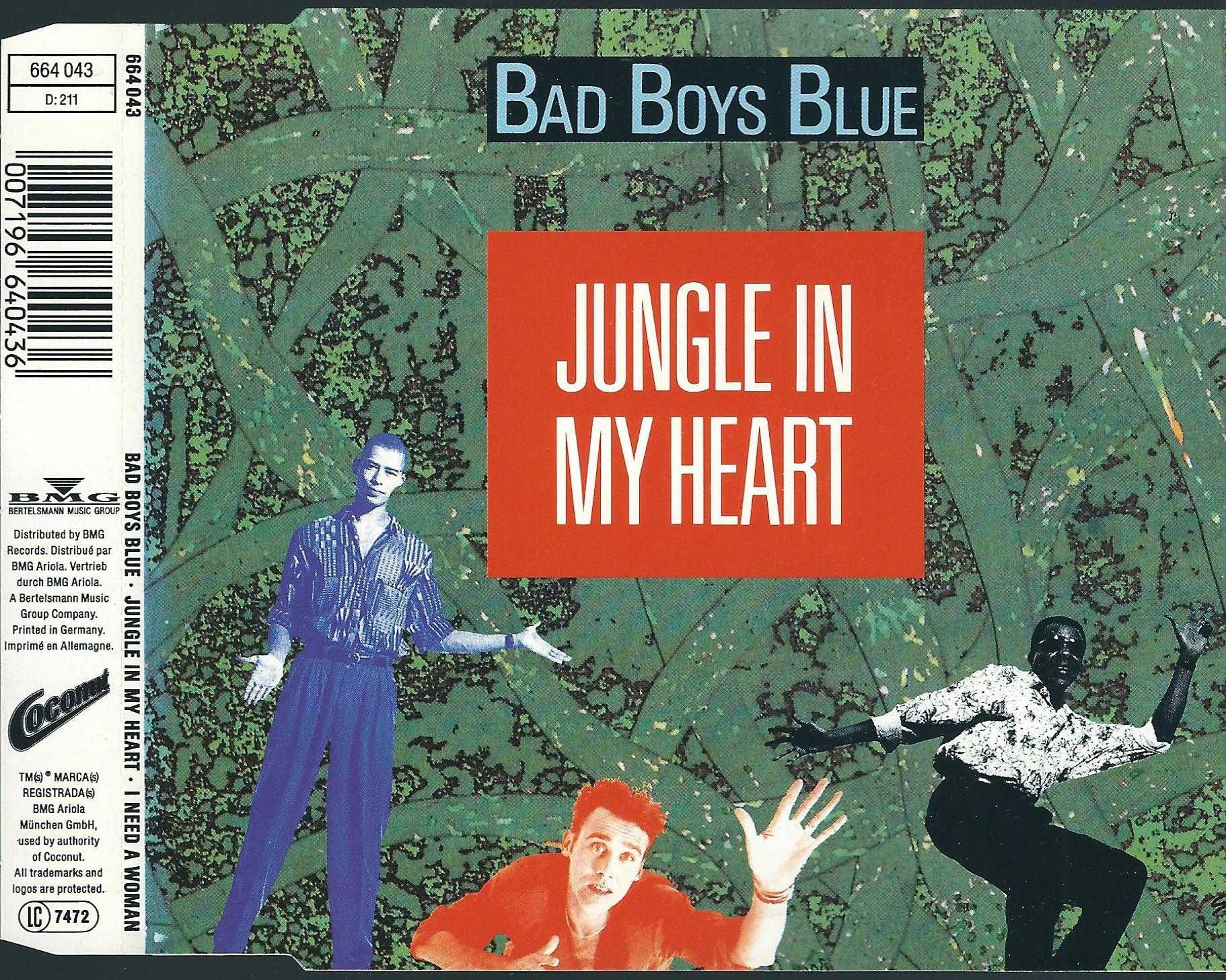 Maxi CD Bad Boys Blue - Jungle In My Heart (1991) (Coconut)