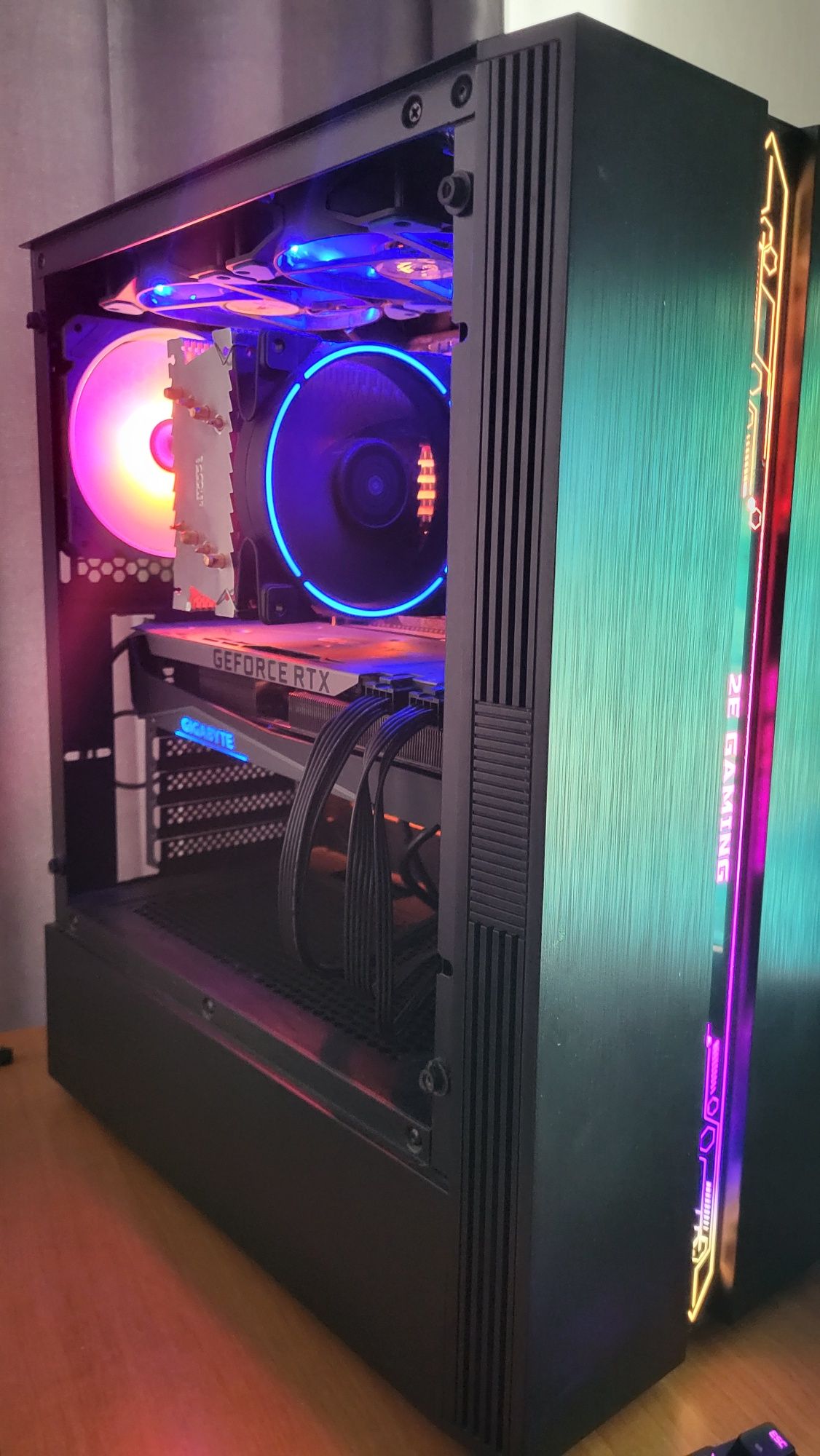 Игровой ПК RTX AMD комплект монитор + клавиатура + мышь